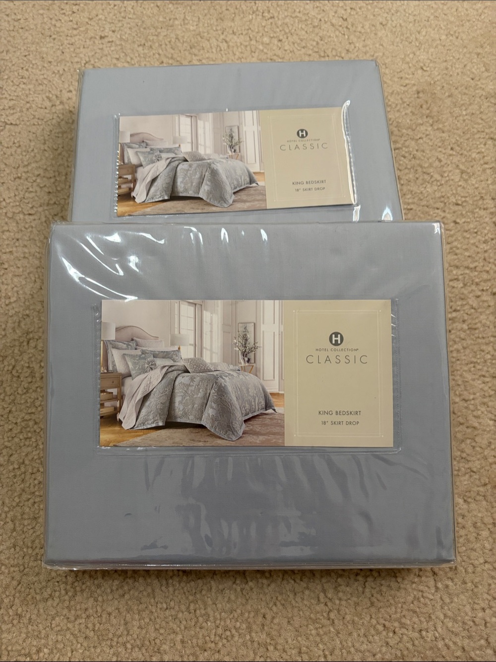 Hotel Collection King PEONY LANE Bedskirt 18’’ skirt drop